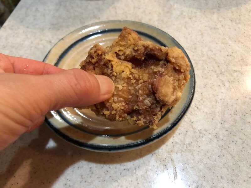 吉野家の「からあげ」はサイズが大きめ