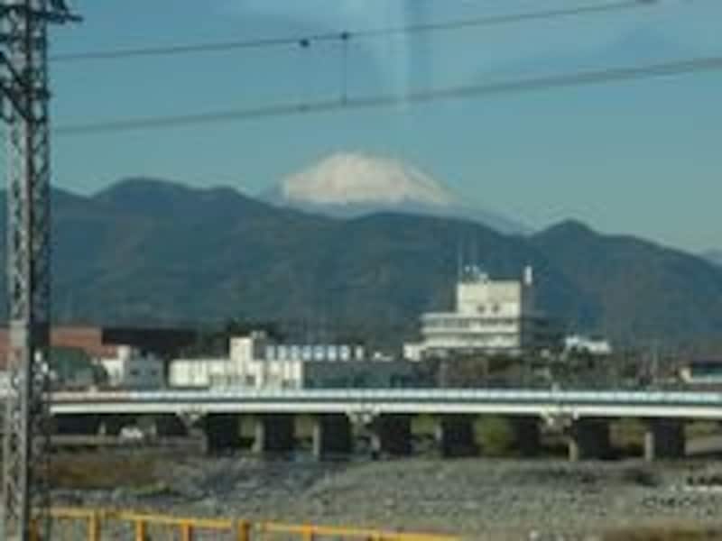 小田急の車窓から見た富士