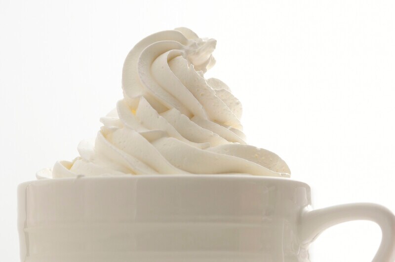 ホイップクリームでスイーツ感をUP