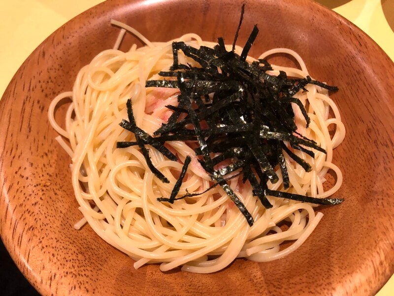 サイゼリヤのたらこパスタ「タラコソースシシリー風」