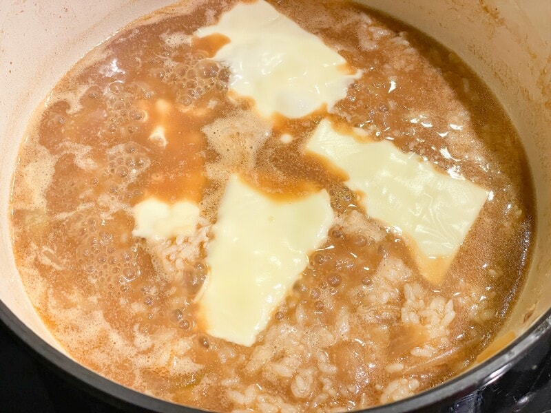 すみれの鍋スープのシメにおすすめの雑炊　