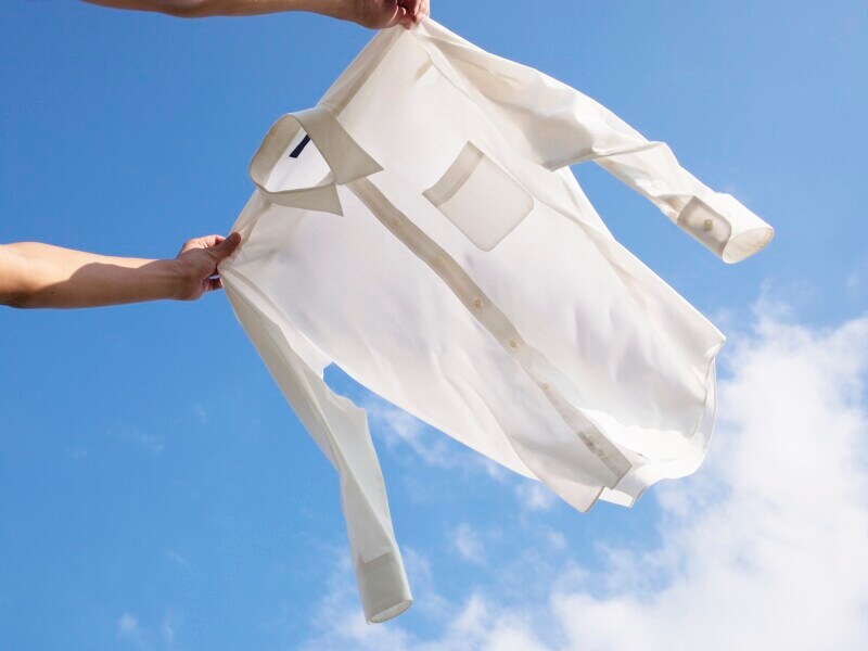 アイロンのコツ ワイシャツ干し