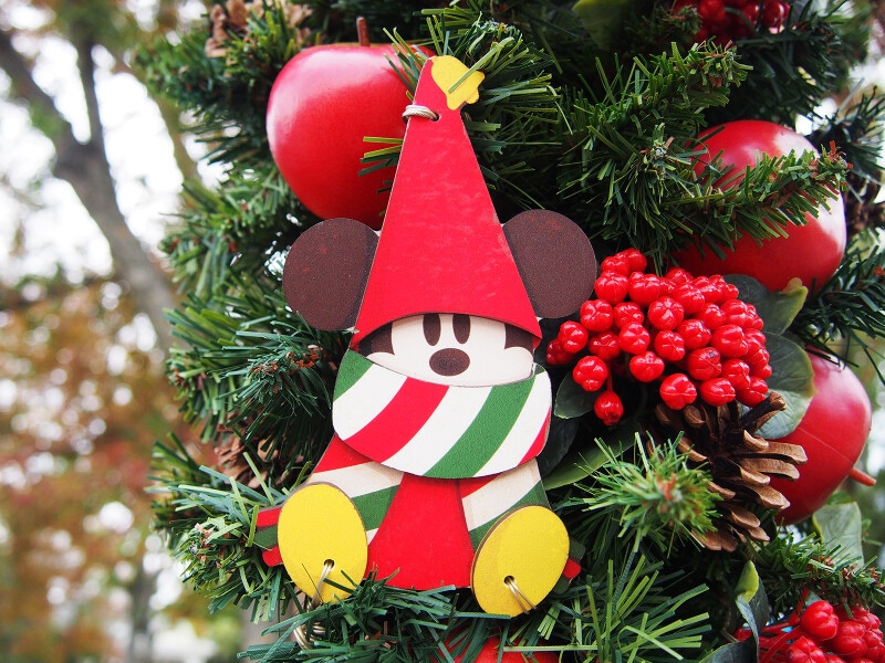 東京ディズニーランドのクリスマスデコレーション