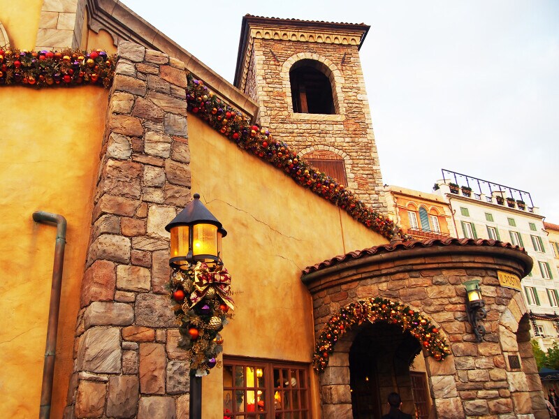 東京ディズニーシーのクリスマスデコレーション