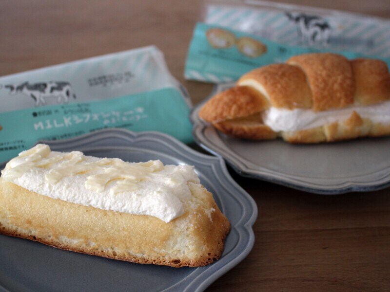 ローソン「MILKスイートクロワッサン」「MILKシフォンケーキ みるく＆バター」