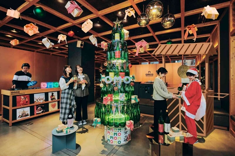 日本酒クリスマスツリー