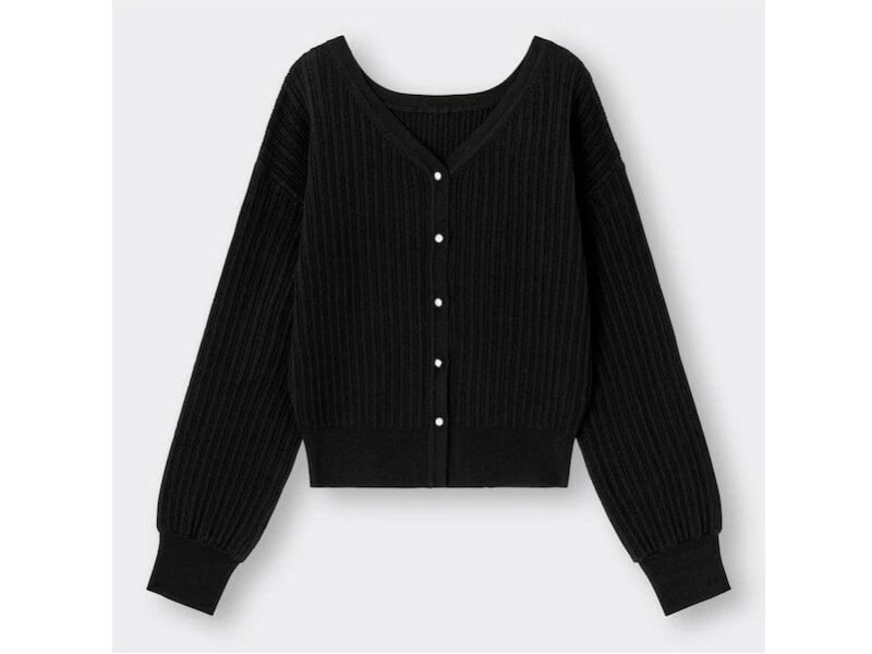 ジーユー 2WAYリブカーディガン 2490円(税込)