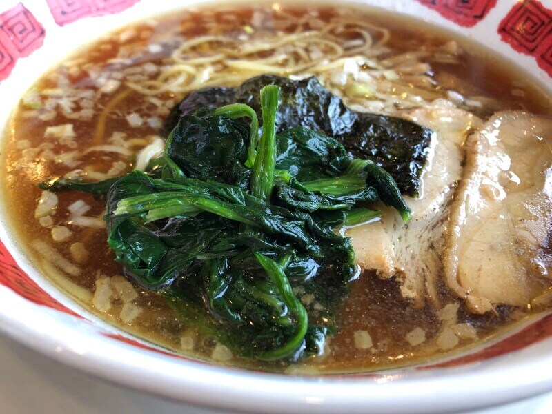 「ほうれん草」をバーミヤンラーメンにトッピング