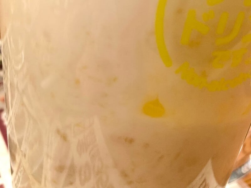 桃のフルーティーな甘みとバナナのとろみ