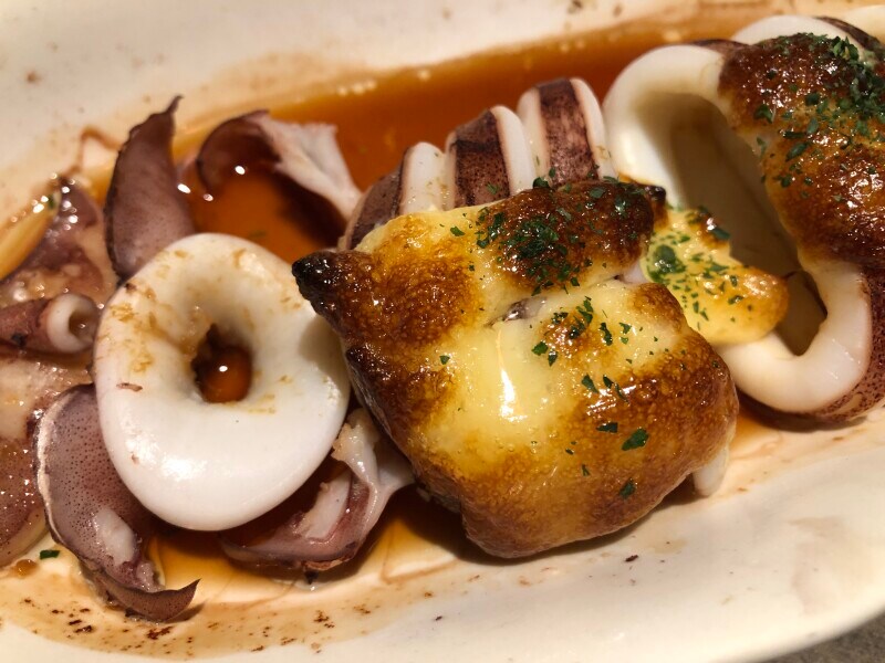 びっくりドンキーの「イカの箱舟」のマヨソースが香ばしい