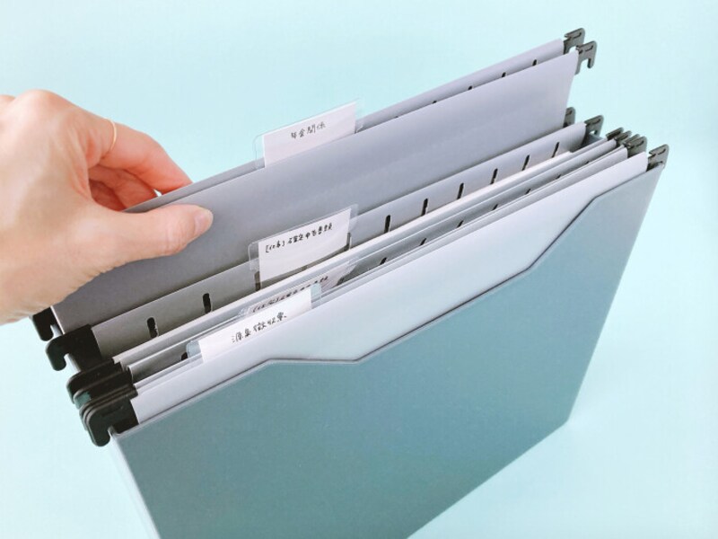 書類整理も100均グッズで