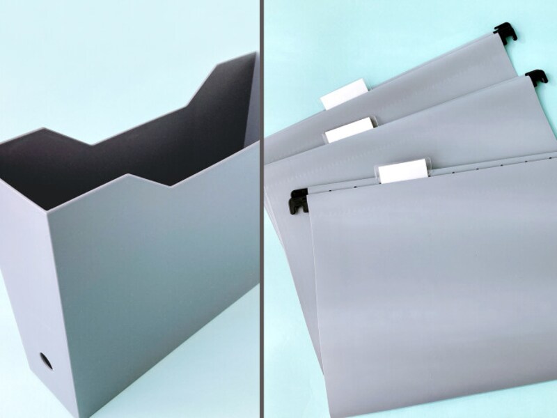 書類整理も100均グッズで