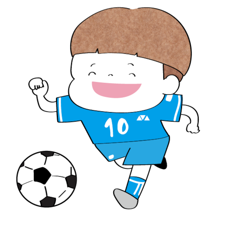 イラスト,無料,サッカー,スポーツ,部活動,習い事,カラー