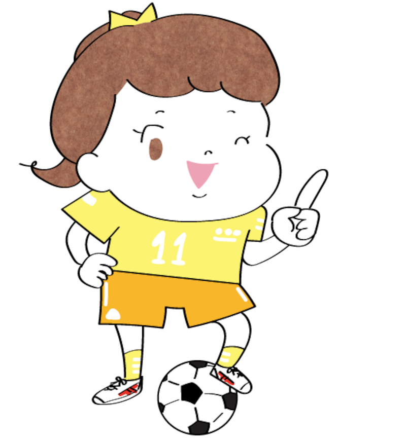 イラスト,無料,サッカー,スポーツ,部活動,習い事,カラー