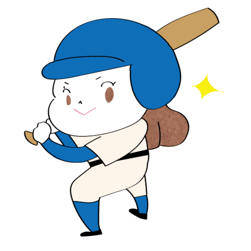 イラスト,無料,野球,ソフトボール,スポーツ,部活動,習い事,カラー