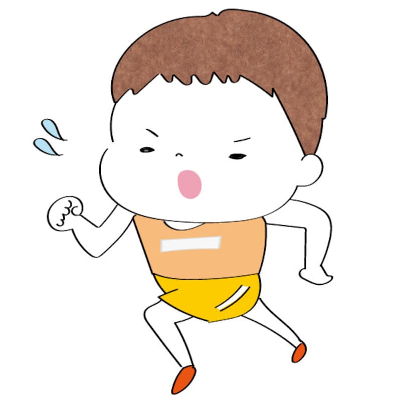 イラスト,無料,陸上,マラソン,スポーツ,部活動,習い事,カラー