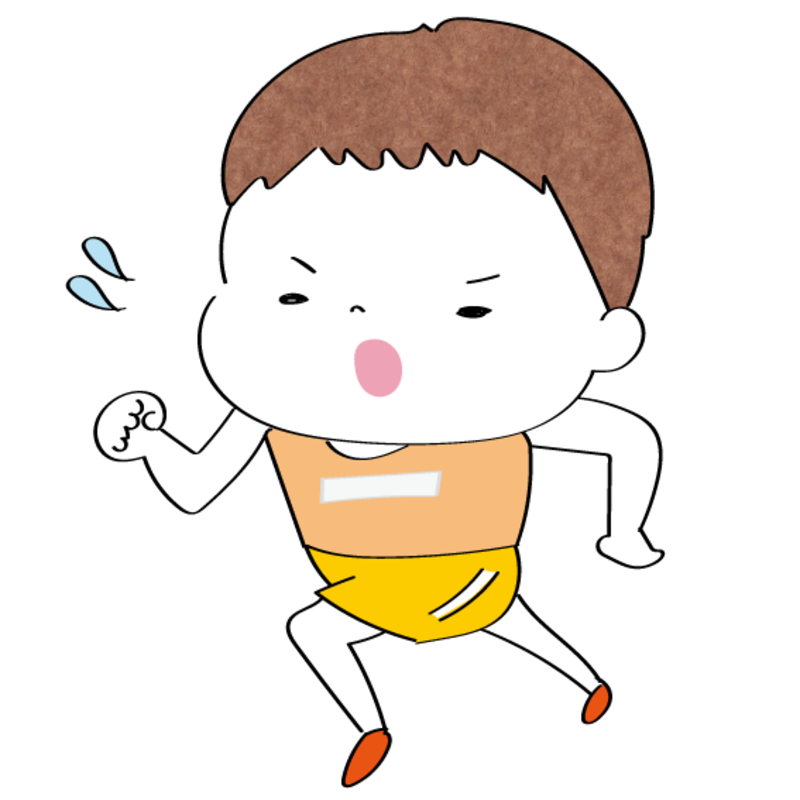 イラスト,無料,陸上,短距離,マラソン,スポーツ,部活動,習い事,カラー