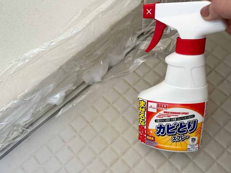 風呂場のカビ取り