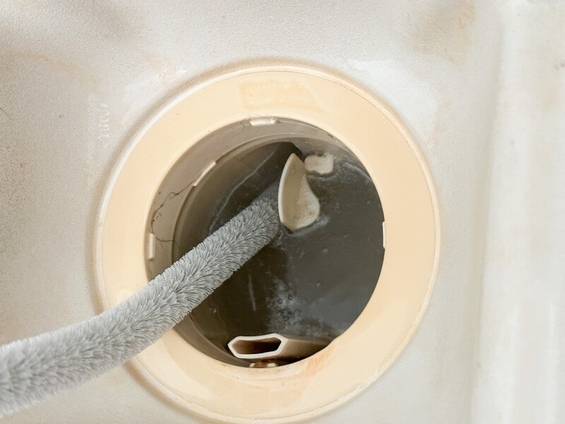 風呂場排水溝掃除