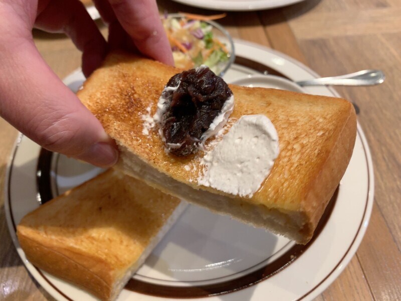 あんことホイップの組み合わせが美味しい