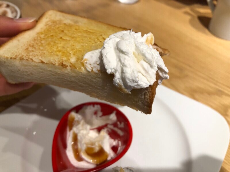 甘さのあるホイップ