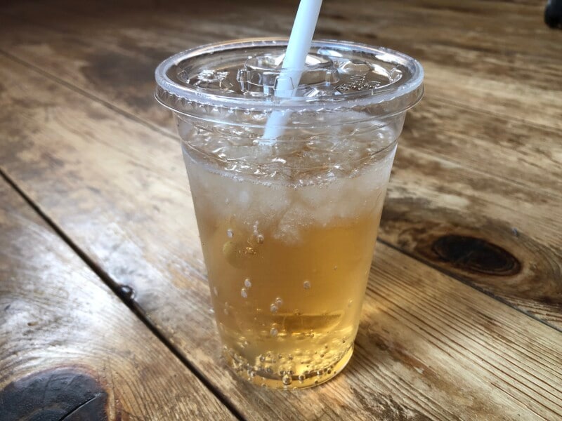 ドリンクはジンジャーエールをチョイス