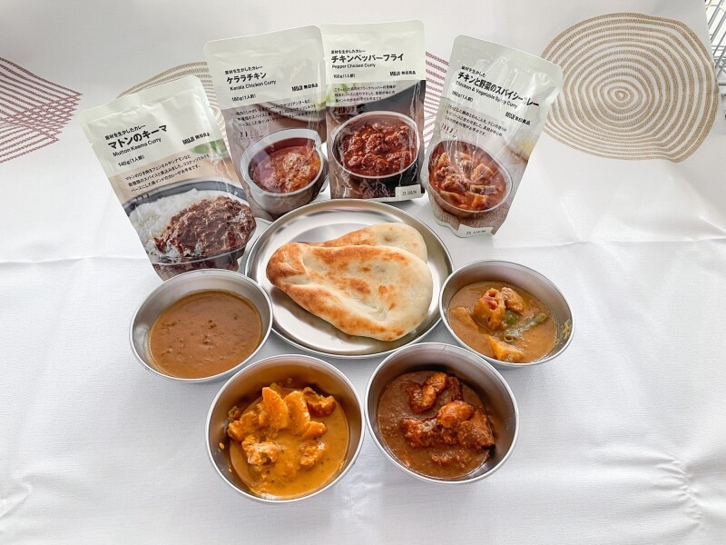 無印良品のカレーとナン