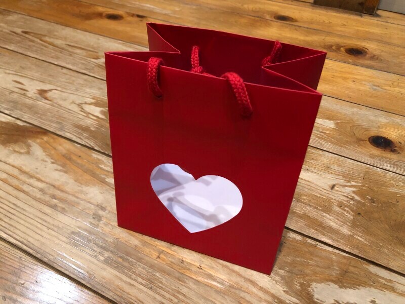 ハート型に抜けている部分がある