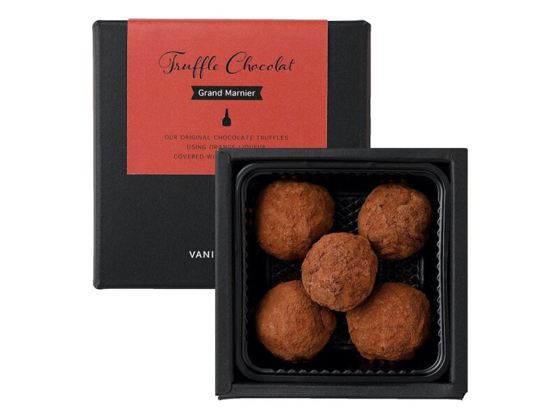 バニラビーンズ「トリュフショコラ・グランマルニエ(5粒入、税込1728円)」(提供画像)