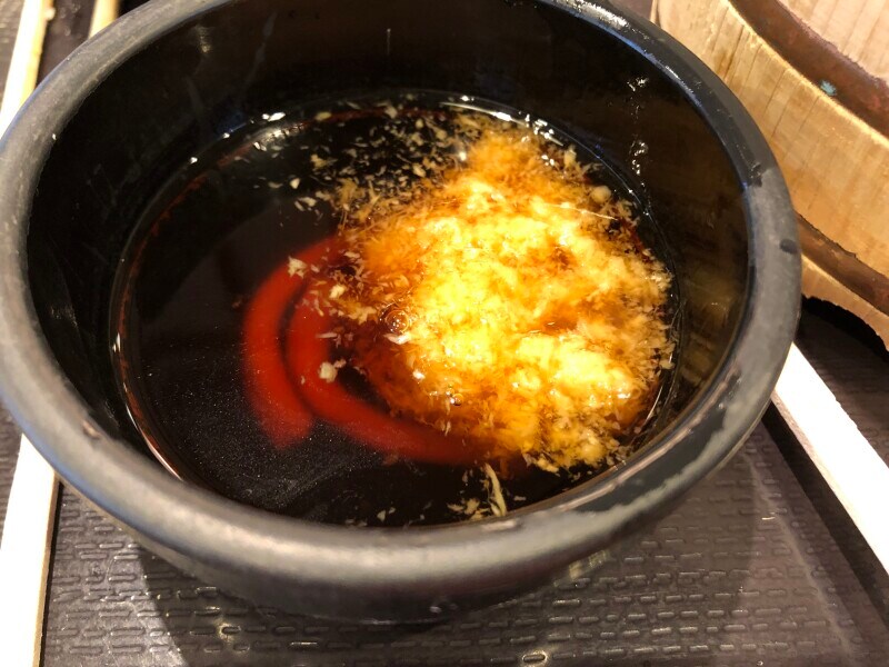 無料の「おろししょうが」を入れても美味しい！