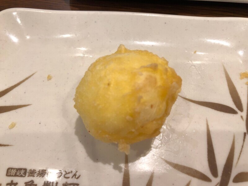 丸亀製麺の「半熟玉子天」