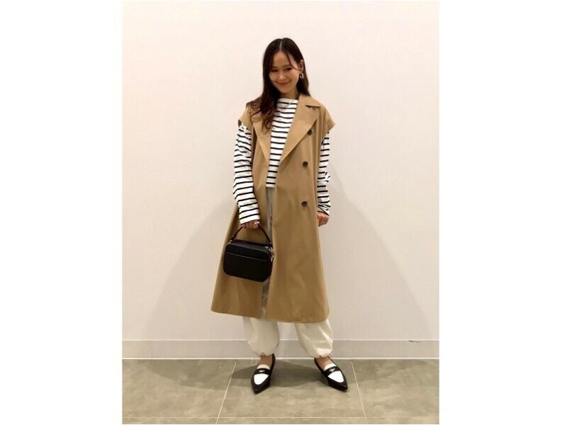 ジレにもなる2WAYトレンチが買い！【GU】大人の春の「きれいめ