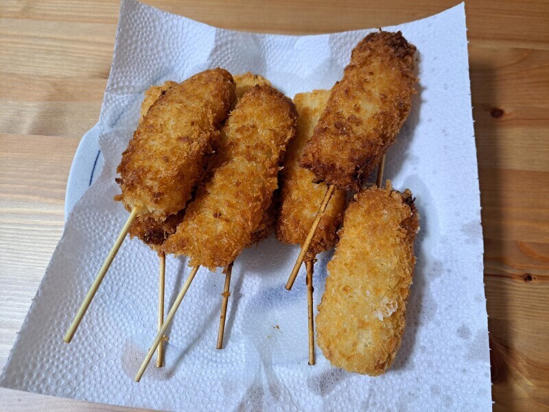 業務スーパーの「豚たまねぎ串カツ」