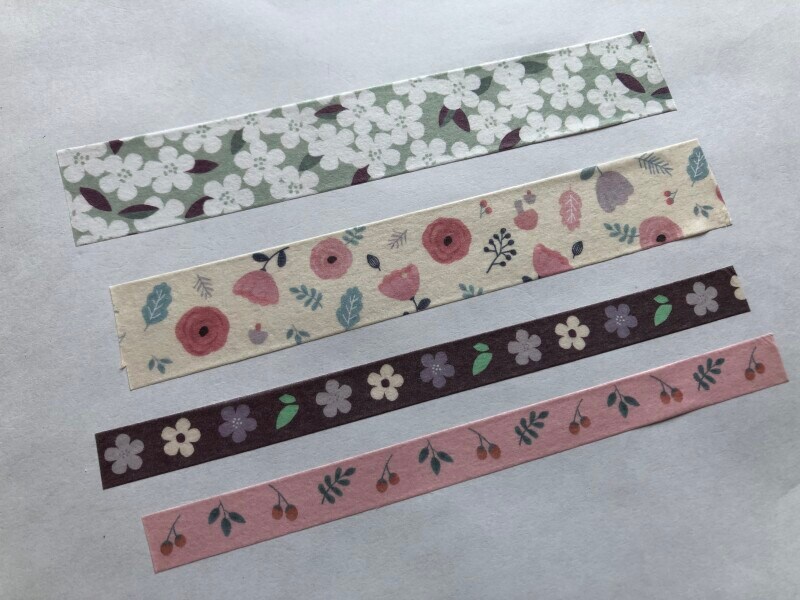 「マスキングテープK」は全て柄が違う