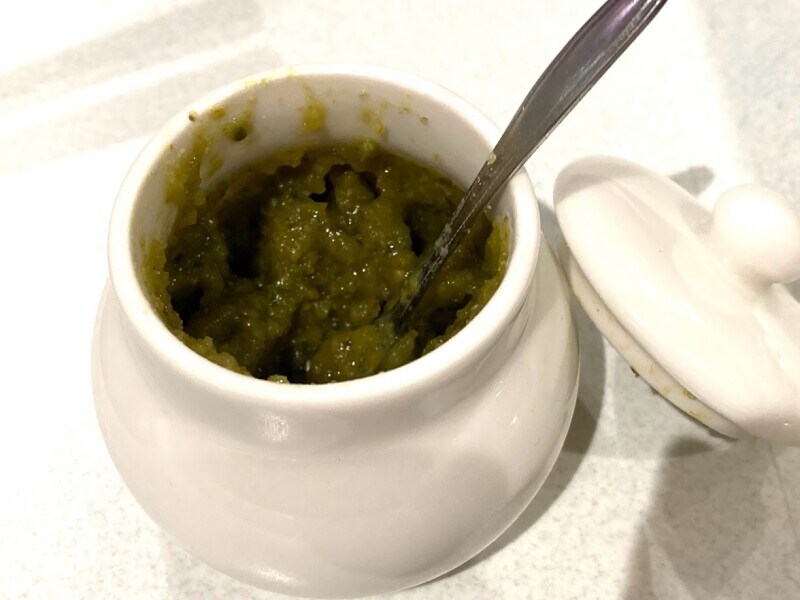 調味料コーナーに常備してある柚子胡椒