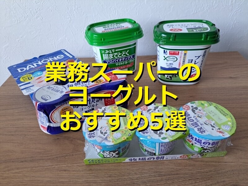 業務スーパーのおすすめヨーグルト5つを食べ比べ！