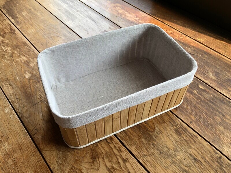 スタンダードプロダクツの「バンブーファブリック収納　（小）」