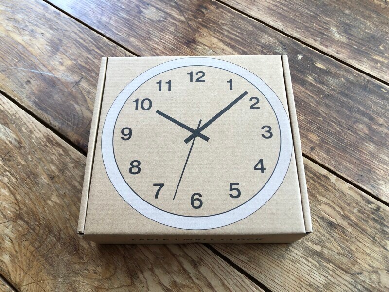 スタンダードプロダクツの「置き掛け兼用時計（数字あり、ホワイト、18cm）」