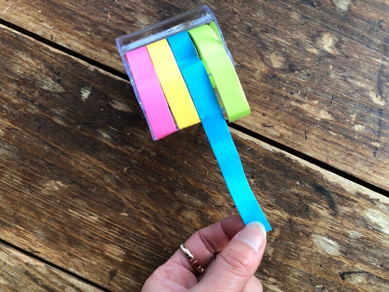 「ロールふせん」ならば、自分が使いたい長さにカット可能