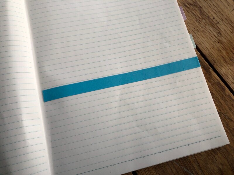 「ロールふせん」を使用して目立たせることができる