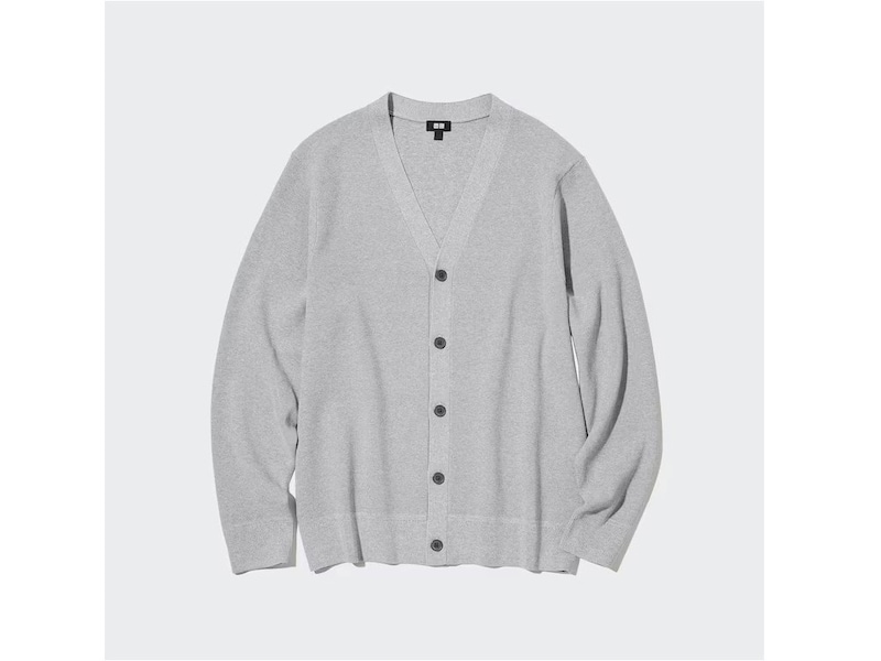 ユニクロ　ウォッシャブルミラノリブVネックカーディガン　3990円（税込）
