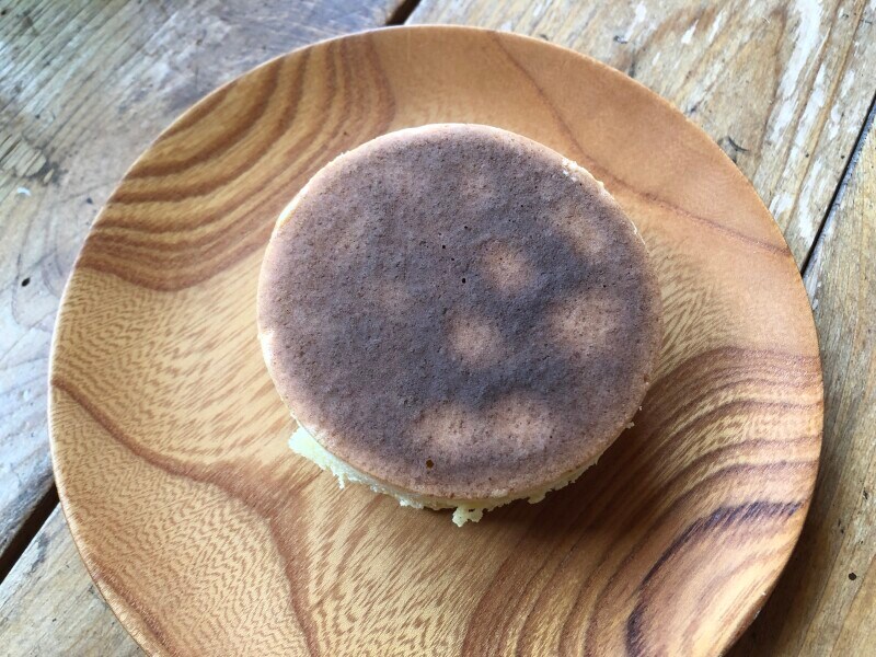 両面が焼けて、ホットケーキの完成