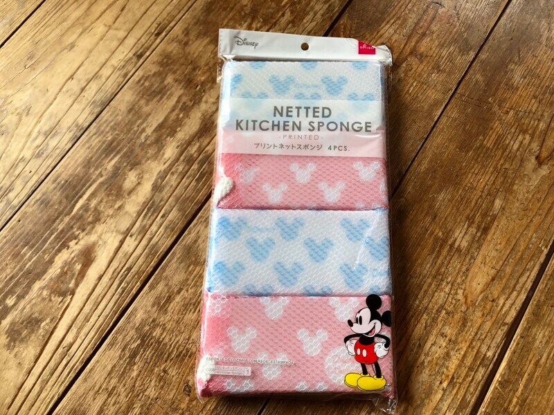 ダイソーの「プリントネットスポンジ」