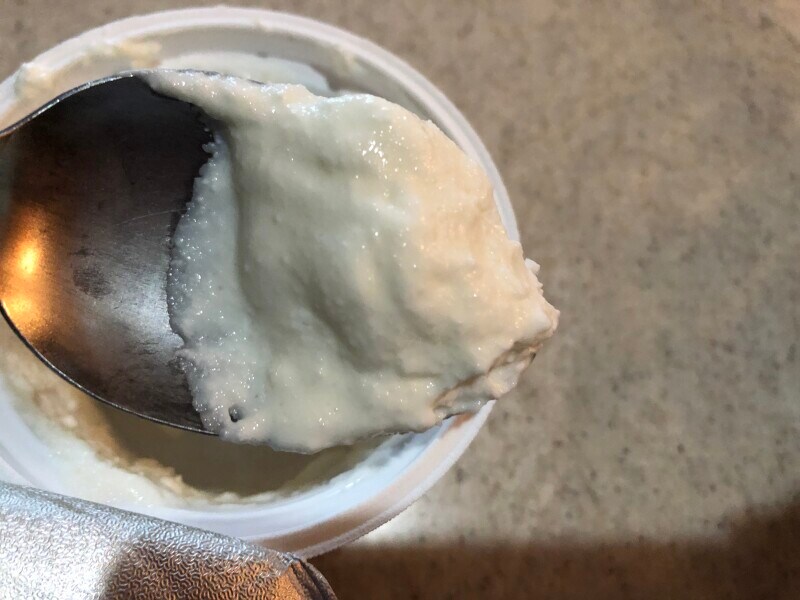 程よく冷凍すると、シャリシャリ食感になる