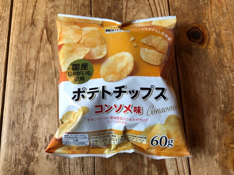 トップバリュの「ポテトチップス　コンソメ味」