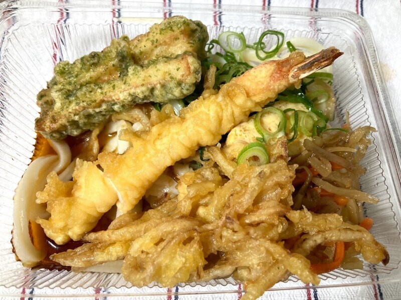 うどんにはやっぱりえび天