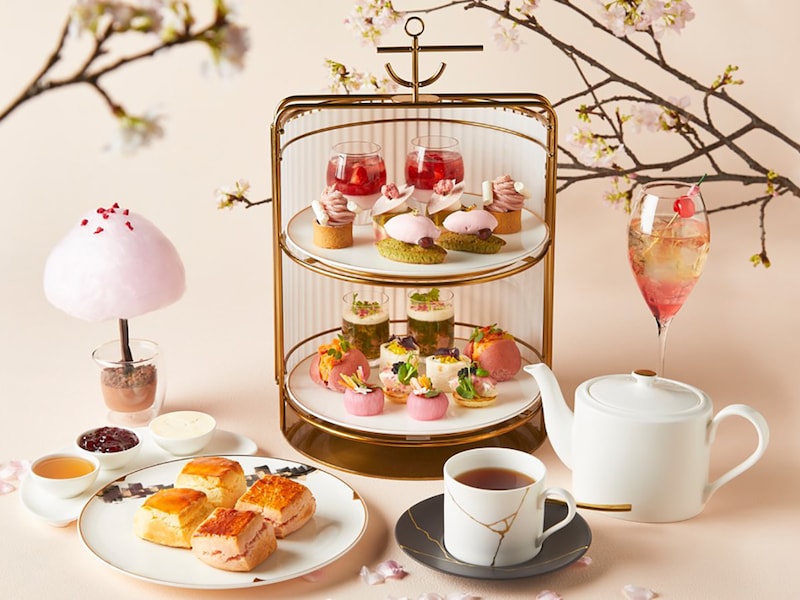 ウェスティンホテル横浜「春を彩る桜アフタヌーンティー」（税・サービス料込 平日7000円、土日祝8000円）（提供画像）