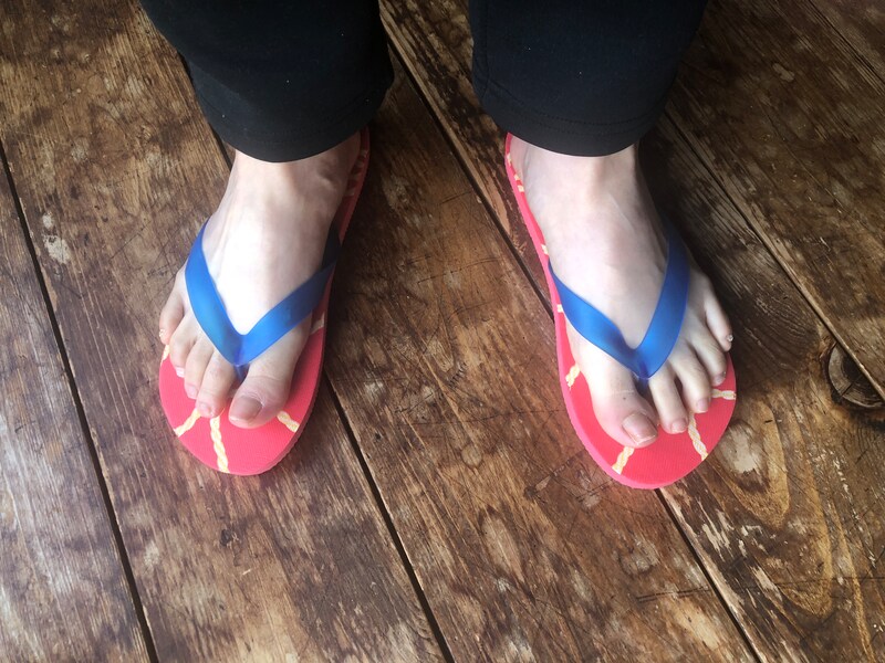 23cmの靴を履いている人でも、歩きにくさはない