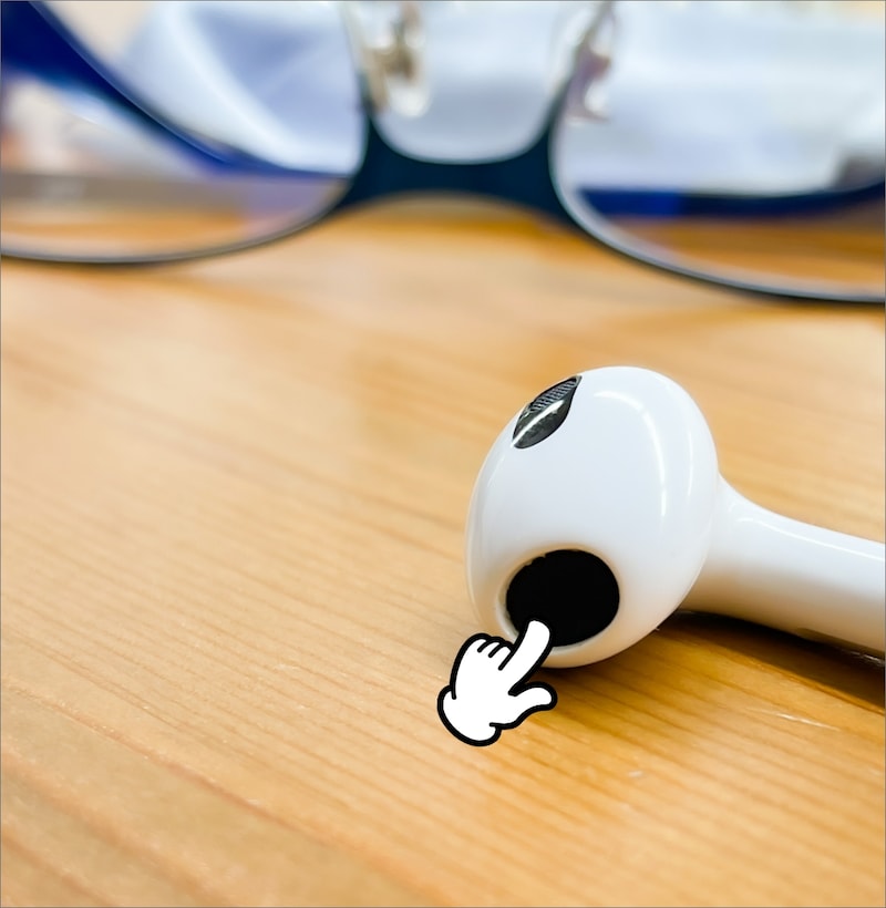 身の回りにあるものを利用したAirPodsの掃除