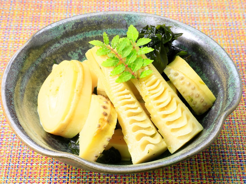 タケノコは食物繊維が多く含まれる食材